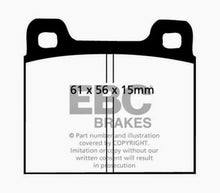 Load image into Gallery viewer, EBC 64-69 Porsche 911 2.0 (M Caliper) (Solid front rotor) Bluestuff Front Brake Pads