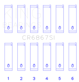 King Engine Bearings Chrysler 215 Cid/241 Cid 24V (Size +0.25mm) Connecting Rod Bearing Set