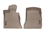 WeatherTech 2016+ BMW 7-Series Front FloorLiner - Tan (Vehicles w/o Rear Exec Lounge Seating)