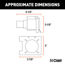 Load image into Gallery viewer, Curt Dual-Output 7 &amp; 4-Way Connector w/Backup Alarm (Plugs into USCAR)