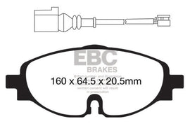 EBC 15-19 Volkswagen GTI (Mk7) Redstuff Front Brake Pads