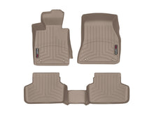 Load image into Gallery viewer, WeatherTech 2017+ BMW 5-Series Front And Rear FloorLiner - Tan (xDrive Only - Does Not Fit RWD)