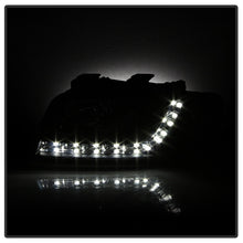 Load image into Gallery viewer, Spyder Audi A6 02-04 Projector Headlights Halogen Model Only - DRL Black PRO-YD-ADA601-DRL-BK