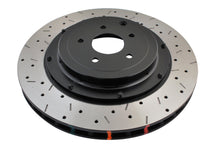 Load image into Gallery viewer, DBA 09+ Nissan GTR R-35 Rear Drilled &amp; Slotted 5000 Series 2 Piece Rotor Assembled w/ Black Hat (Ava