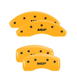 MGP 4 Caliper Covers Engraved Front & Rear MGP Yellow Finish Black Char 2006 Volkswagen Passat