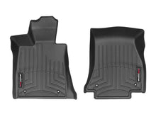 Load image into Gallery viewer, WeatherTech 2016+ BMW 7-Series Front FloorLiner - Black (w/ Rear Executive Lounge Seating Package)
