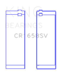 King BMW N47 D20 A/N47S D20 D Sputter (Size +0.5mm) Replacement Connecting Rod Bearing Set