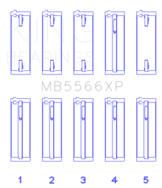 King Audi A4 1.8L AEB (Size +.25 Oversized) Performance Main Bearing Set