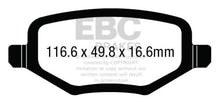 Load image into Gallery viewer, EBC 12+ Chrysler Town &amp; Country 3.6 Ultimax2 Rear Brake Pads
