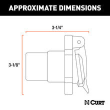 Load image into Gallery viewer, Curt Replacement OE 7-Way RV Blade Socket (Plugs into USCAR)