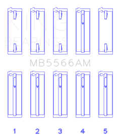 King Audi A4 1.8L AEB (Size STD) Main Bearing Set