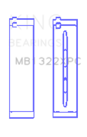 King Vw V8/V10 R8/RS6/Huracan (Size 0.25) pMaxKote Coated Main Bearing Set