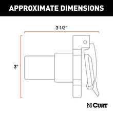 Load image into Gallery viewer, Curt Replacement OE 7-Way RV Blade Socket (Twists into USCAR)