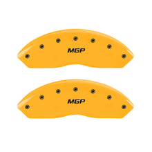 Load image into Gallery viewer, MGP 4 Caliper Covers Engraved Front &amp; Rear MGP Yellow Finish Black Characters 2008 BMW Z4