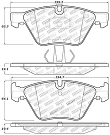 StopTech Performance 12 BMW X1 / 09-13 Z4 / 06 325 Series (Exc E90) Front Brake Pads
