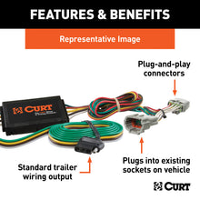 Load image into Gallery viewer, Curt 16-18 Volkswagen Passat Custom Wiring Harness (4-Way Flat Output)