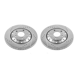Power Stop 03-10 Audi A8 Quattro Rear Evolution Drilled & Slotted Rotors - Pair