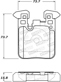 StopTech 12-15 BMW 335i Street Performance Rear Brake Pads